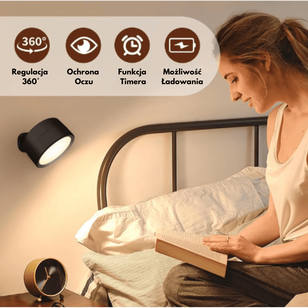 "NightSphere" - Bezprzewodowe Naścienne Lampy LED